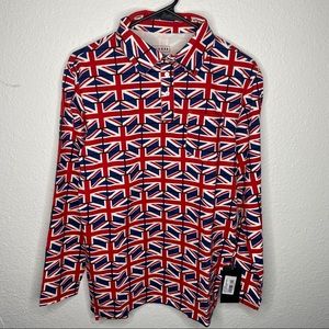 Kickee pants long sleeve Union Jack jersey polo S